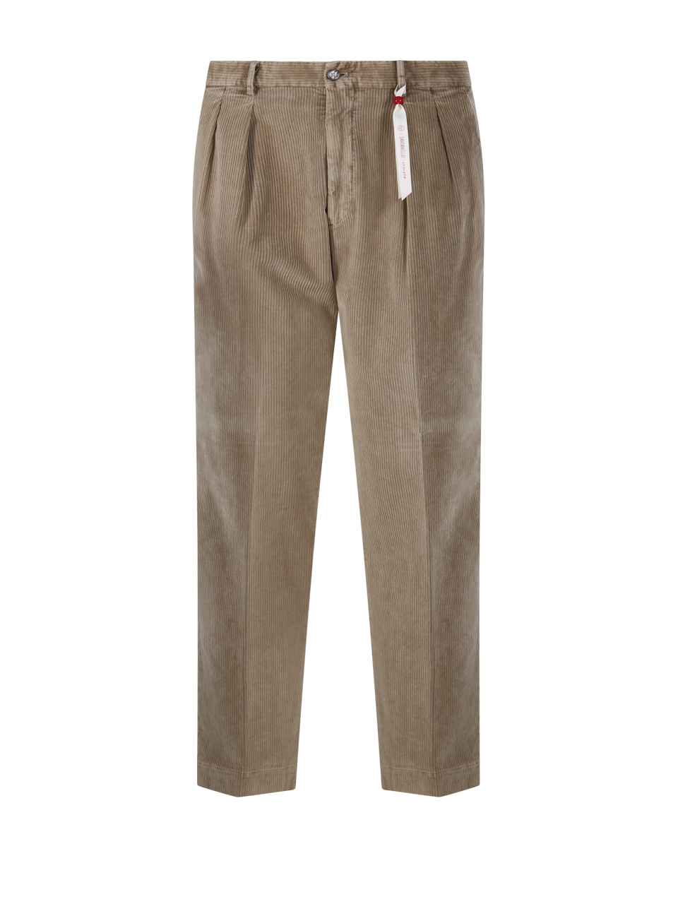 UOMO SANTANIELLO PANTALONI MIRO' IN COTONE BEIGE 