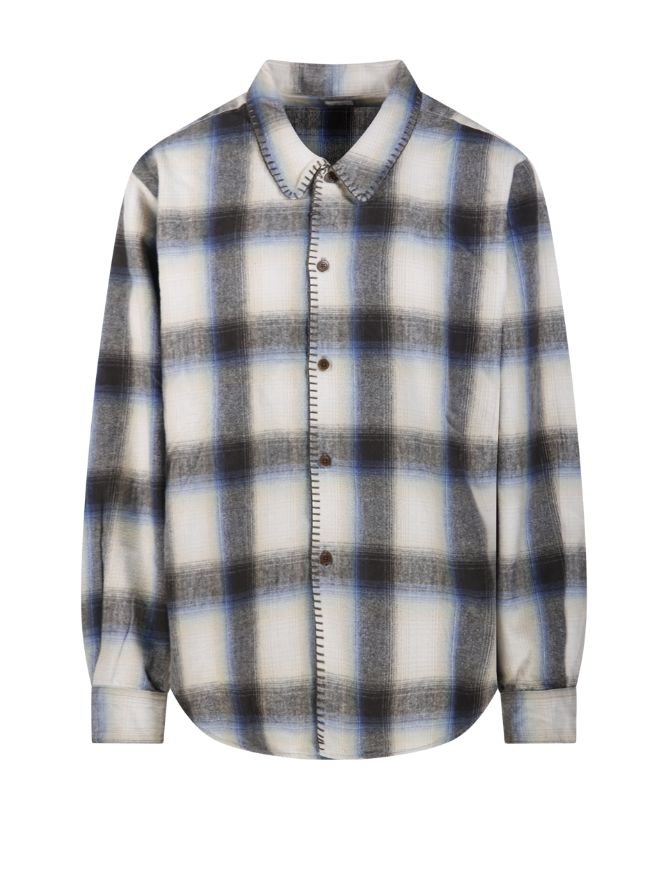 OMBRE BLANKET STITCH SHIRT