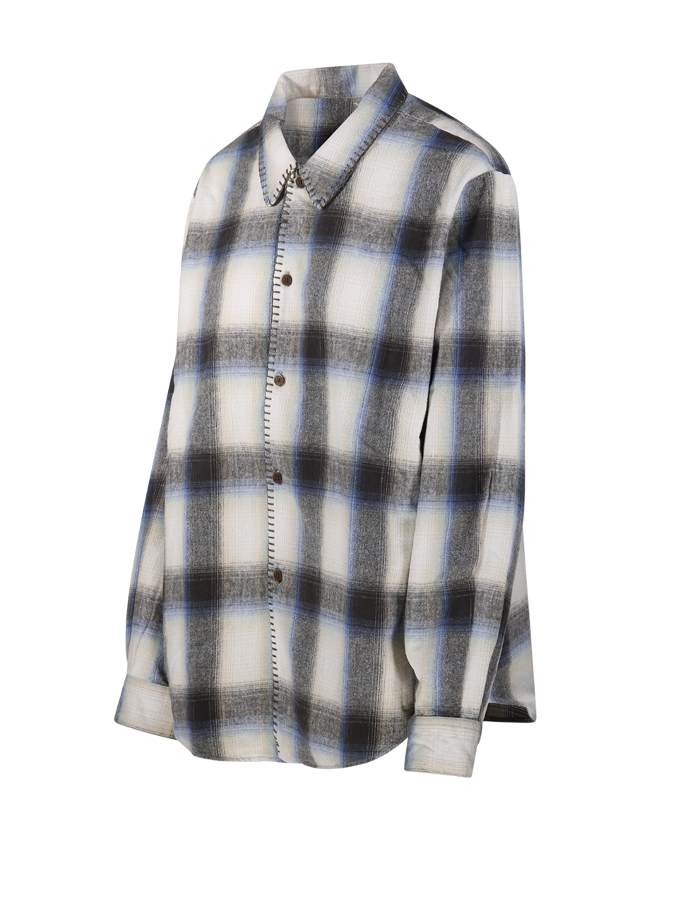 OMBRE BLANKET STITCH SHIRT