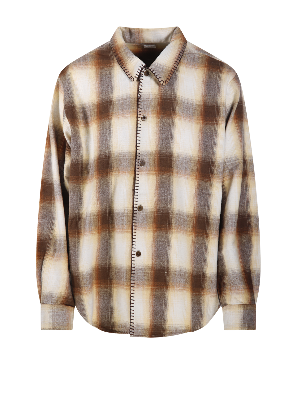 OMBRE BLANKET STITCH SHIRT