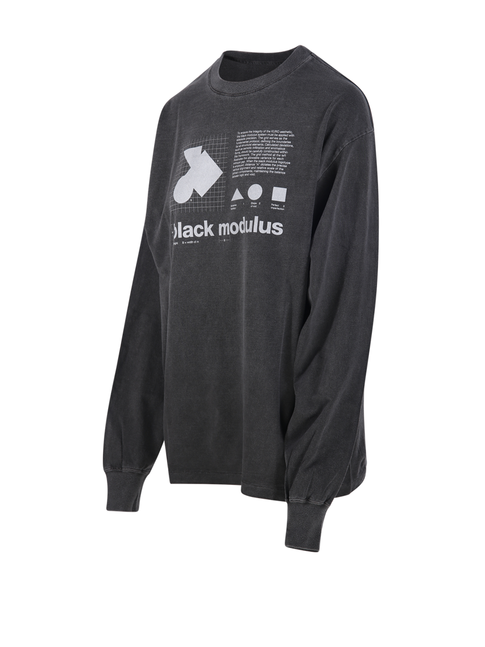 ROUND SHAPE DYED L/S T-SHIRT