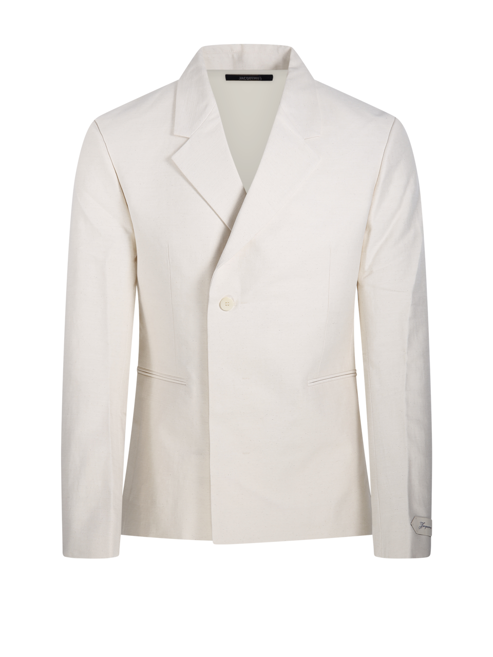 UOMO JACQUEMUS BLAZER LA VESTE MELO IN VISCOSA BIANCA WHITE VISCOSE LA VESTE MELO JACKET