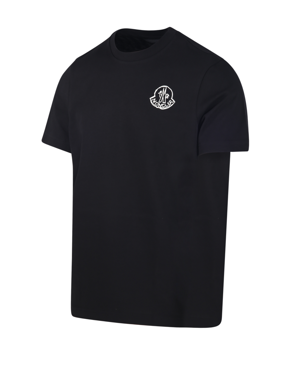 MEN MONCLER BLACK COTTON SS T-SHIRT