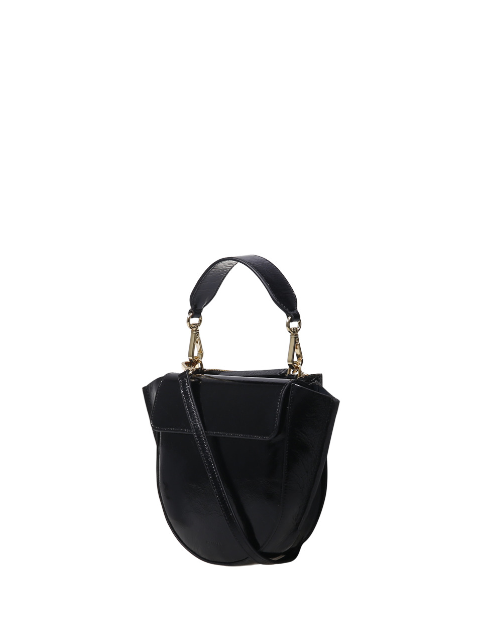WOMAN WANDLER BLACK LEATHER HORTENSIA MINI BAG