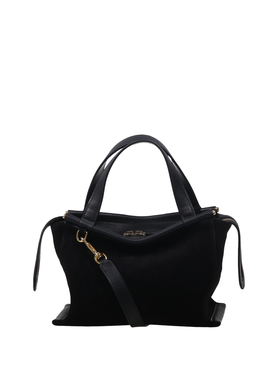 WOMAN WANDLER BLACK LEATHER HORTENSIA PICCOLA BAG
