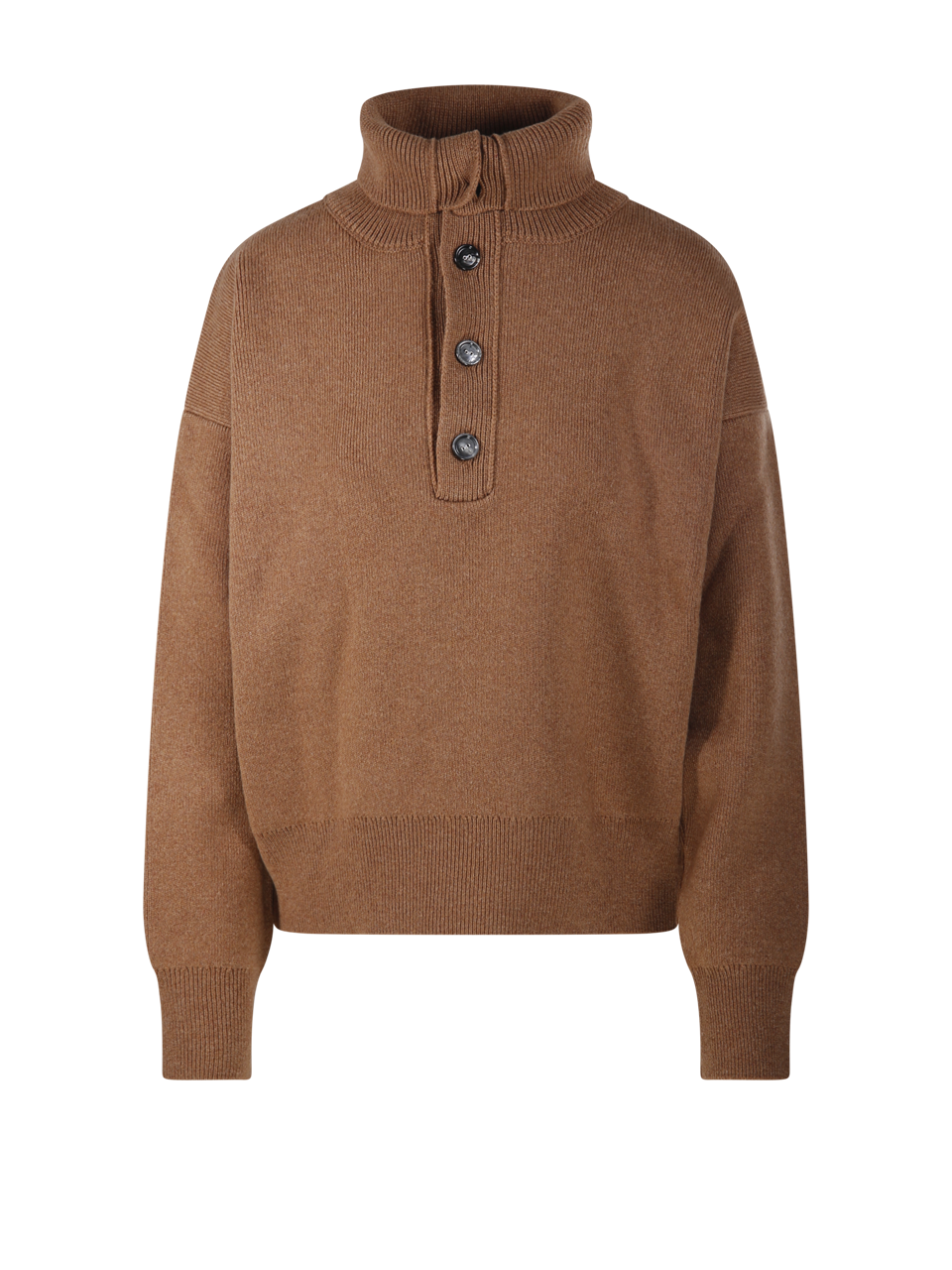MEN AMI GREEN WOOL BEIGE ADC ROUND NECK CARDIGAN MERINO