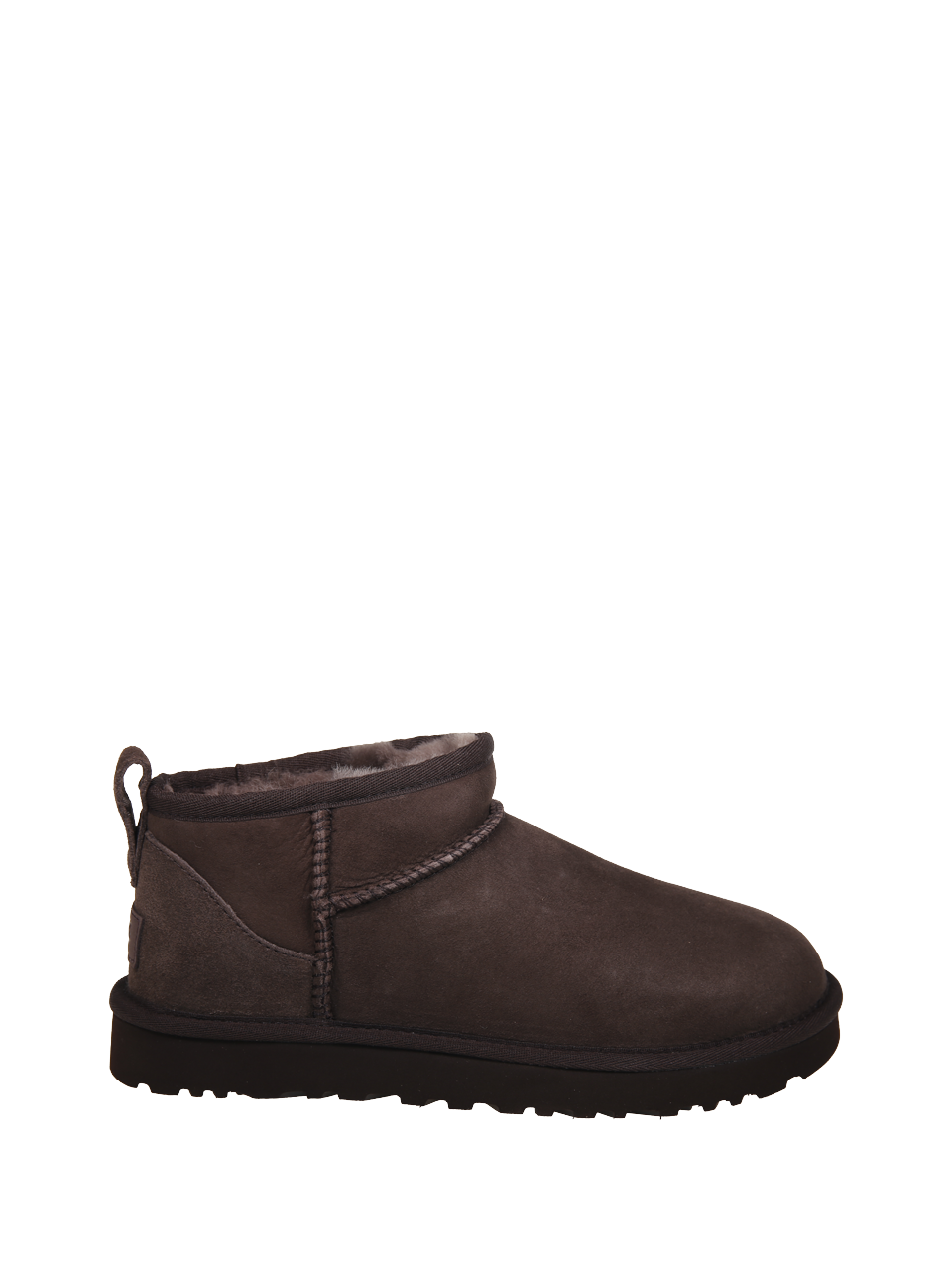 DONNA UGG STIVALE CLASSIC ULTRA MINI IN PELLE MARRONE 
