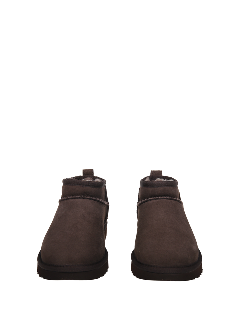 DONNA UGG STIVALE CLASSIC ULTRA MINI IN PELLE MARRONE 