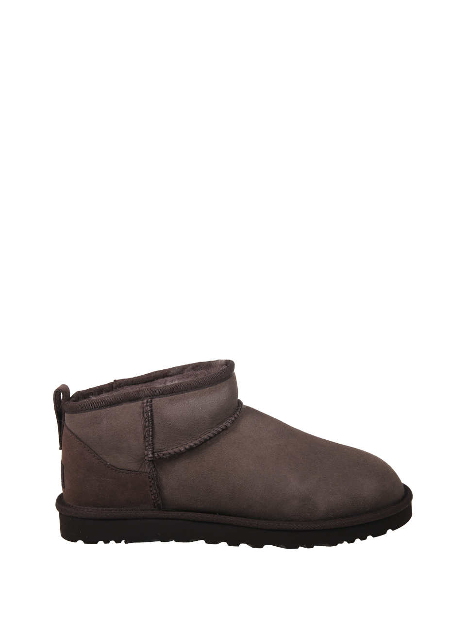 UOMO UGG STIVALE CLASSIC ULTRA MINI IN PELLE MARRONE 