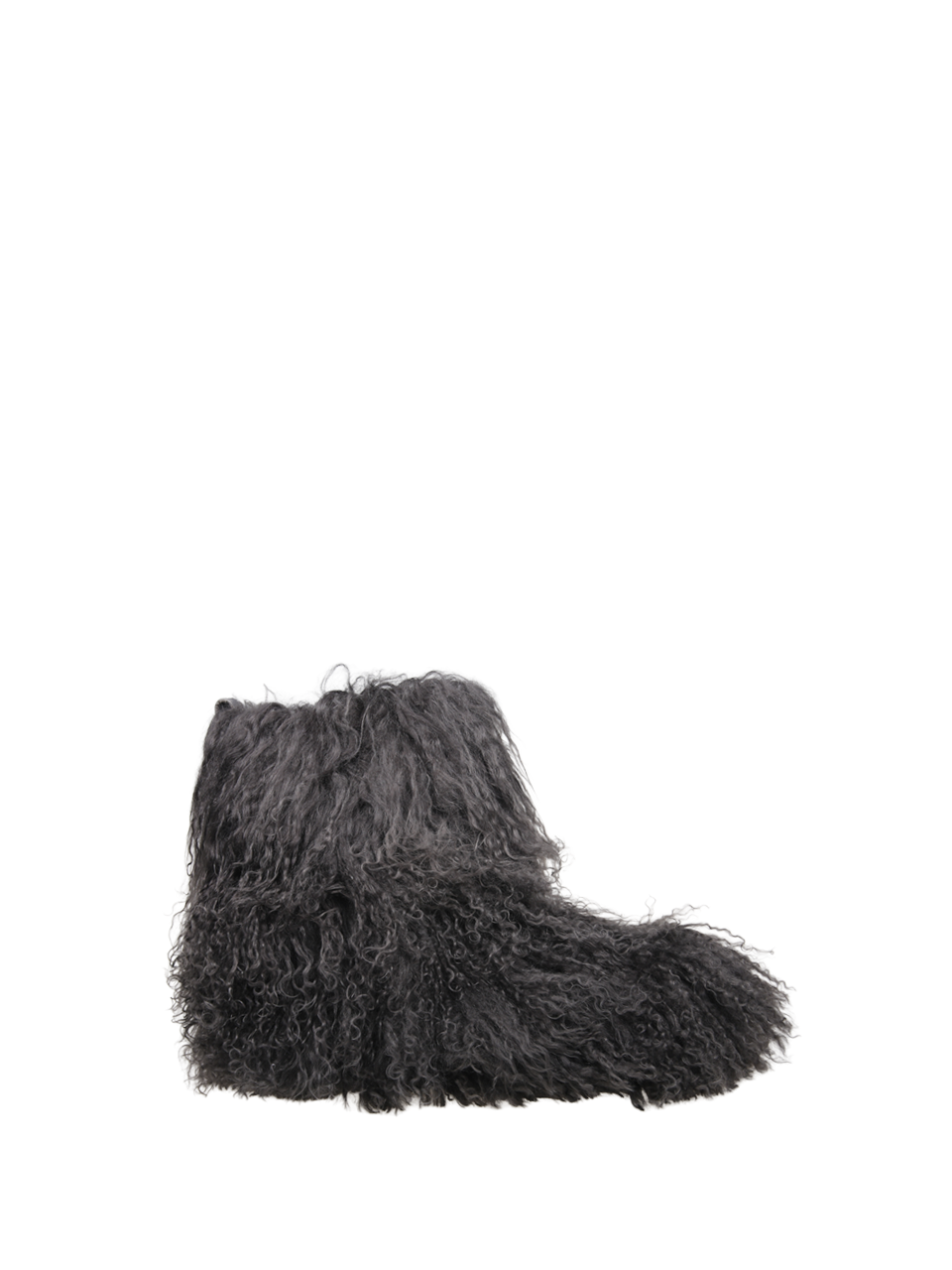 DONNA UGG STIVALE W CLASSIC SHORT FLUFF MOMMA IN PELLE GRIGIA 
