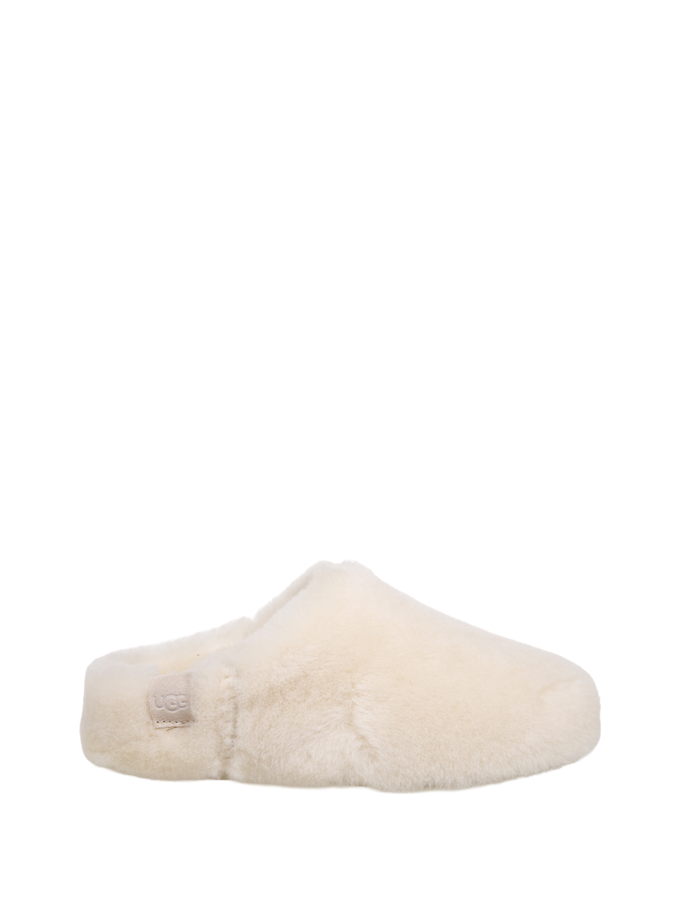 DONNA UGG CIABATTA  W ELEA FLUFFED IN PELLE BIANCA 