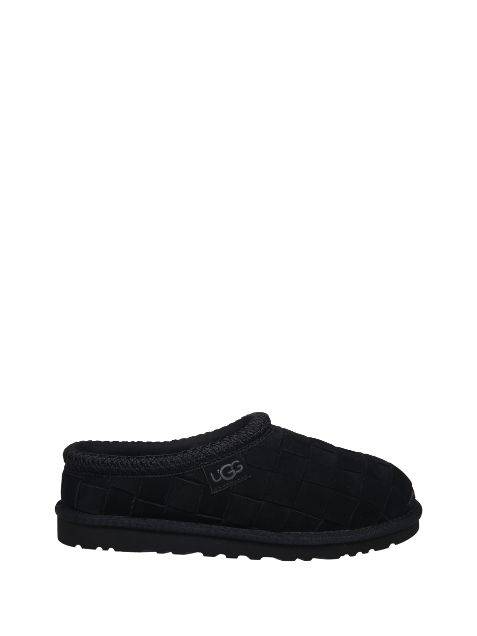 UOMO UGG CIABATTE M TASMAN WOVEN IN PELLE NERA 