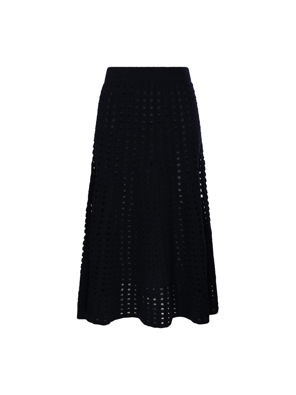 PERFORATED KNIT SKIRT