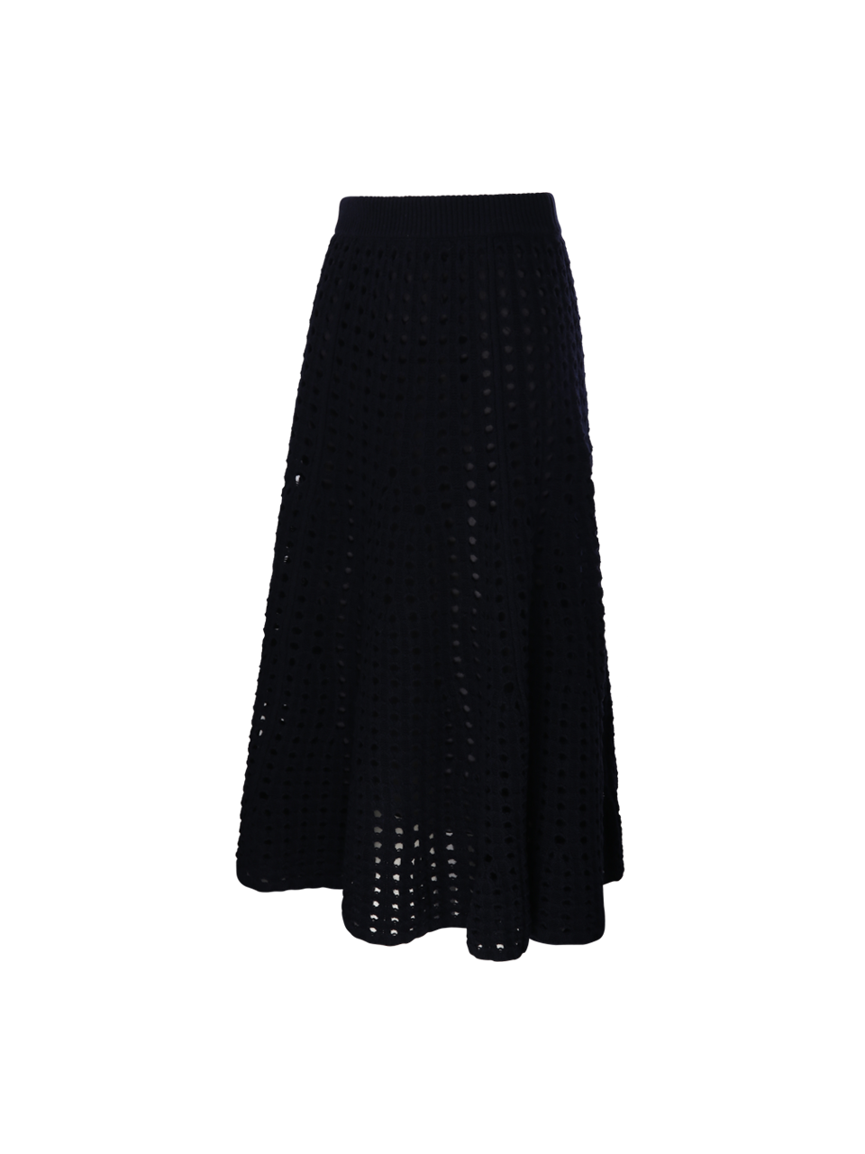 PERFORATED KNIT SKIRT