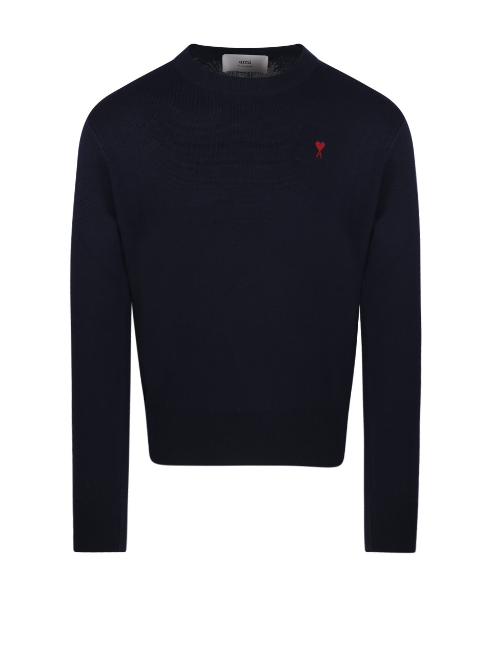 UOMO AMI MAGLIONE RED ADC IN LANA BLU 