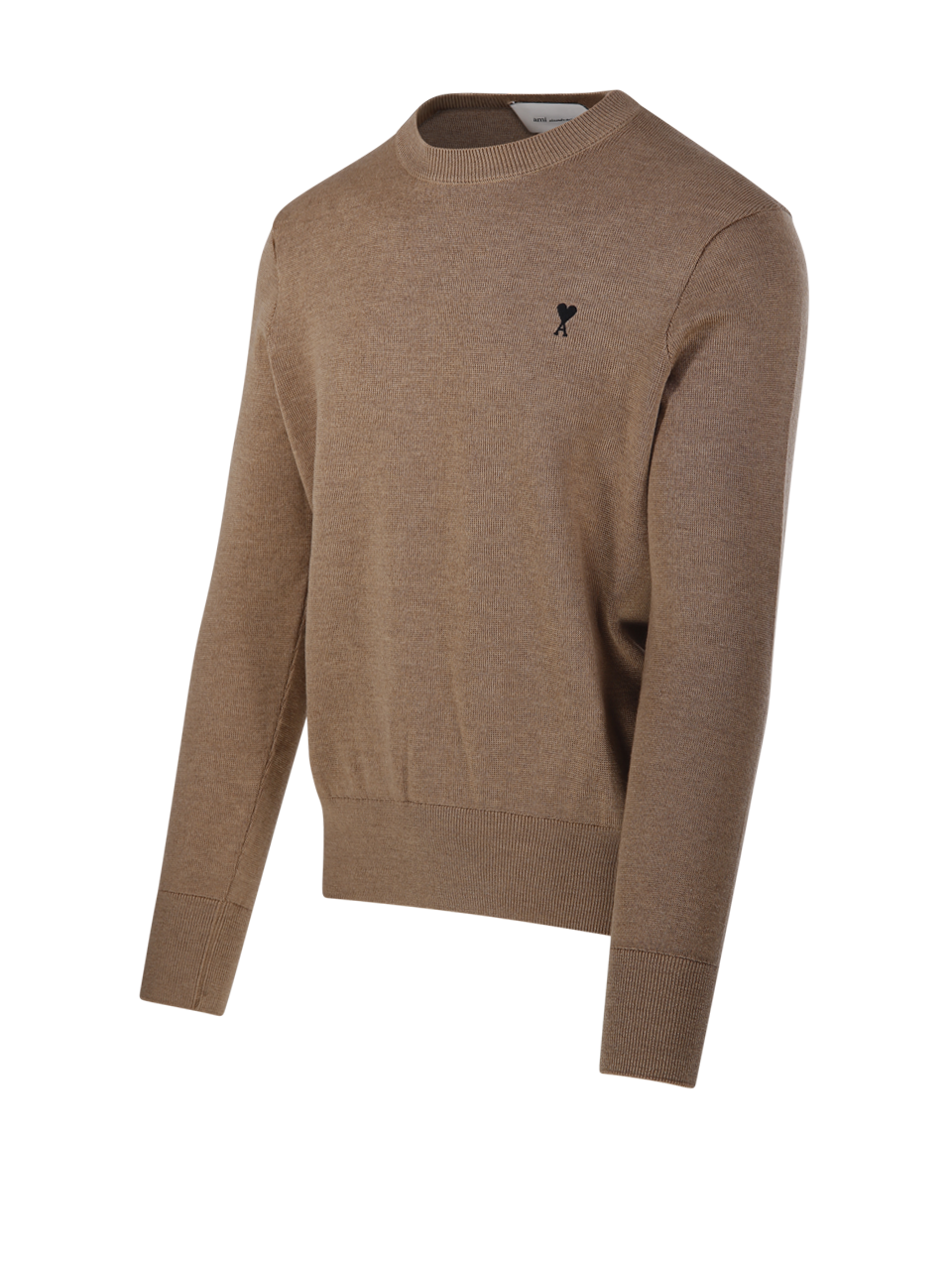 UOMO AMI MAGLIONE RED ADC IN LANA BEIGE 