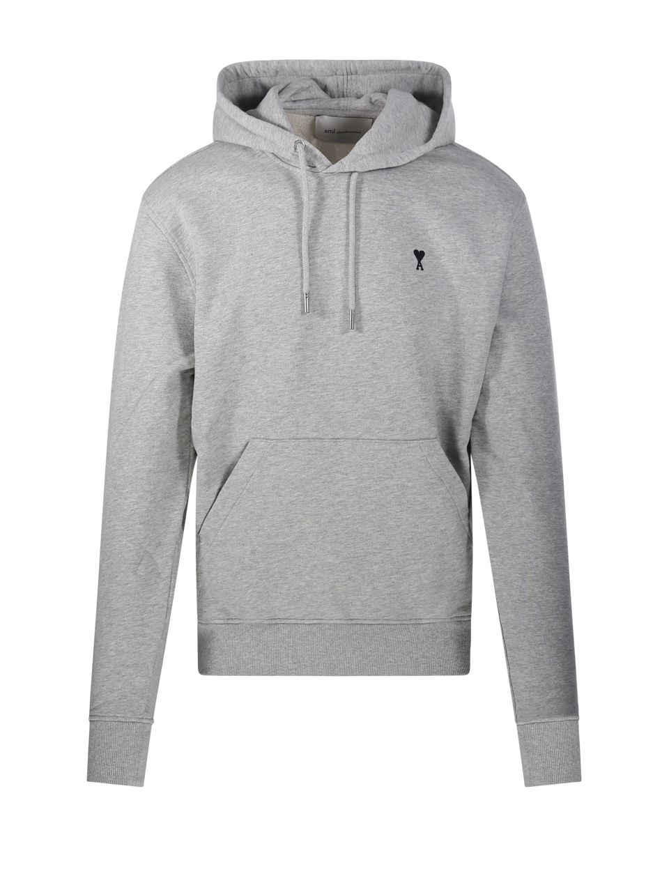 UOMO AMI FELPA ADC IN COTONE GRIGIO 
