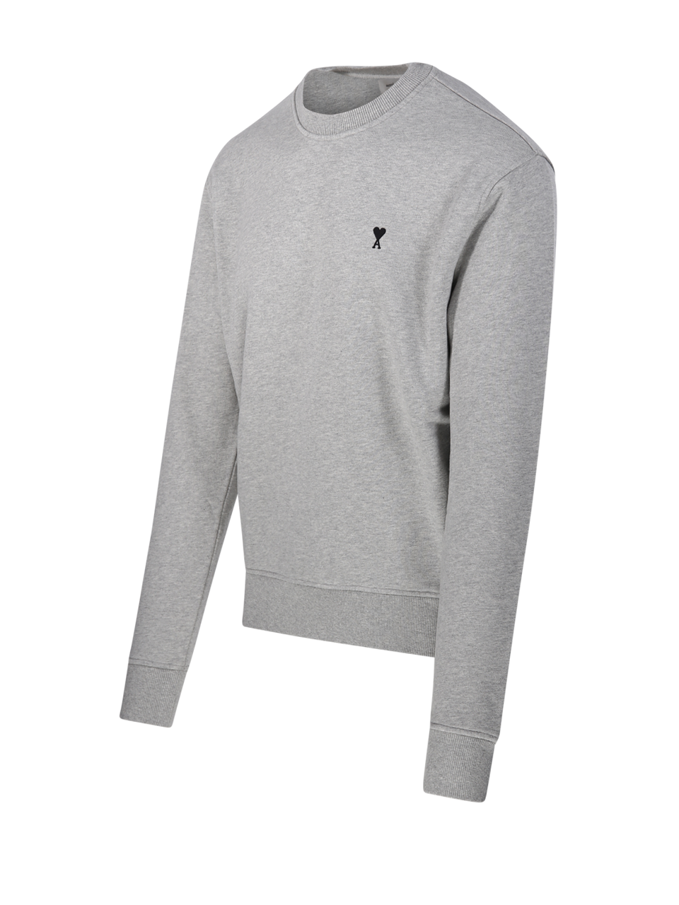 UOMO AMI FELPA IN COTONE GRIGIO 