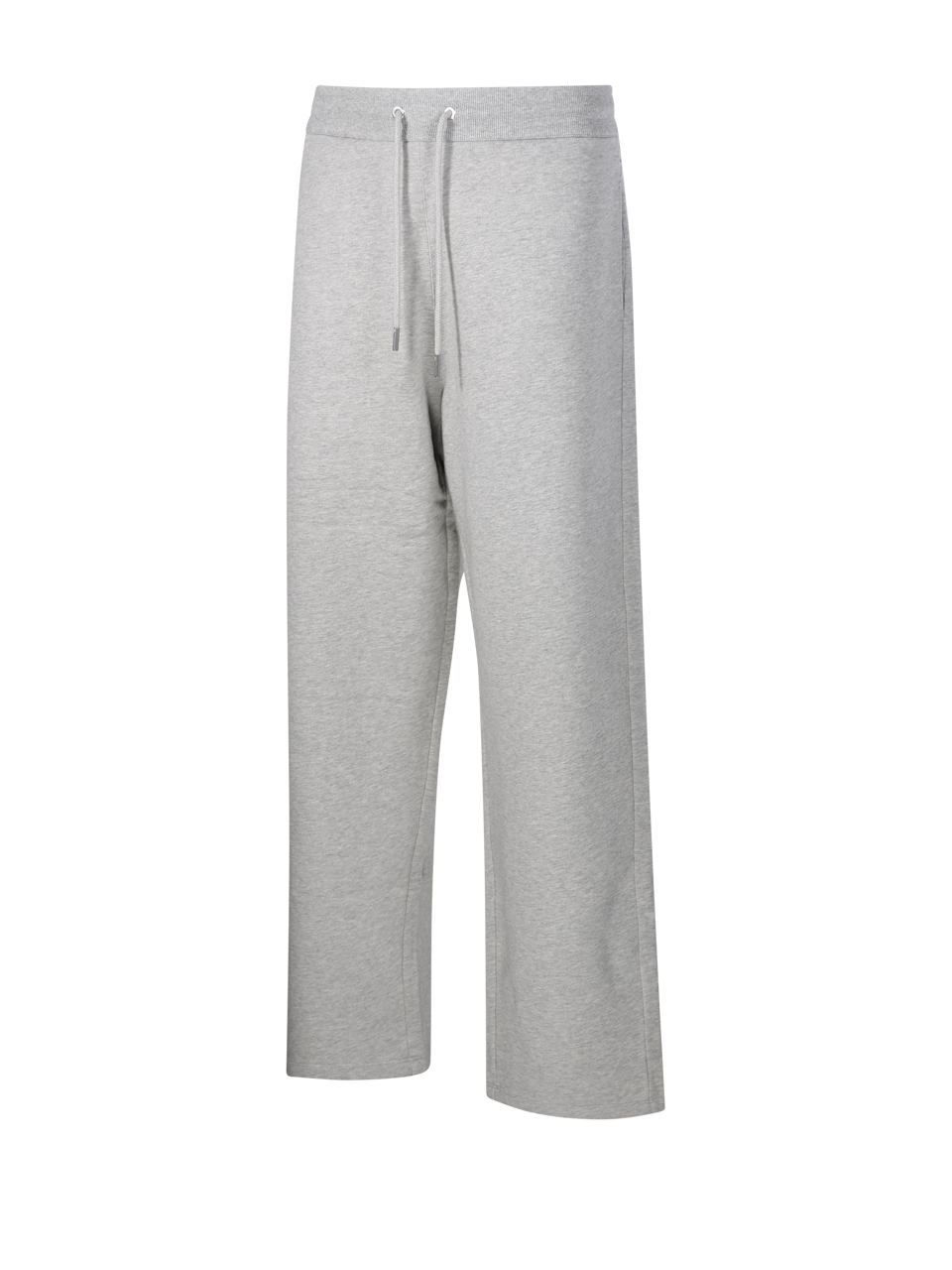 UOMO AMI PANTALONI  CONTRASTED AMI DE COEUR IN COTONE GRIGIO 