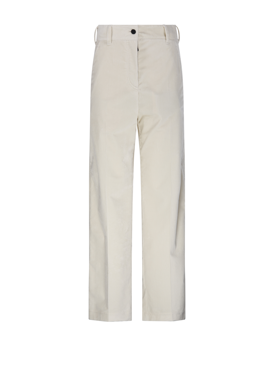 DONNA MONCLER GRENOBLE PANTALONI IN COTONE BIANCO 