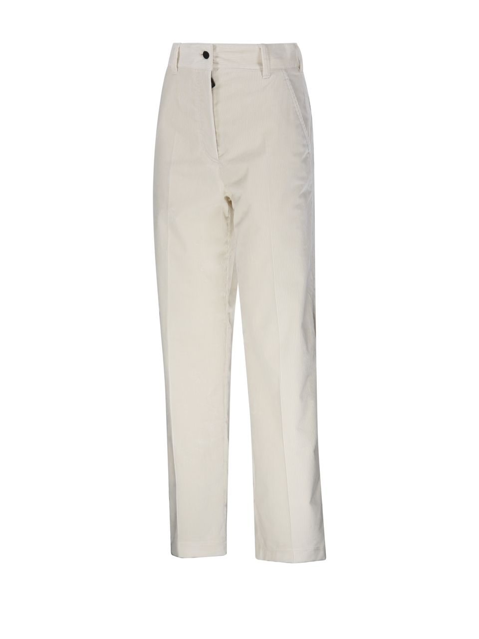 DONNA MONCLER GRENOBLE PANTALONI IN COTONE BIANCO 