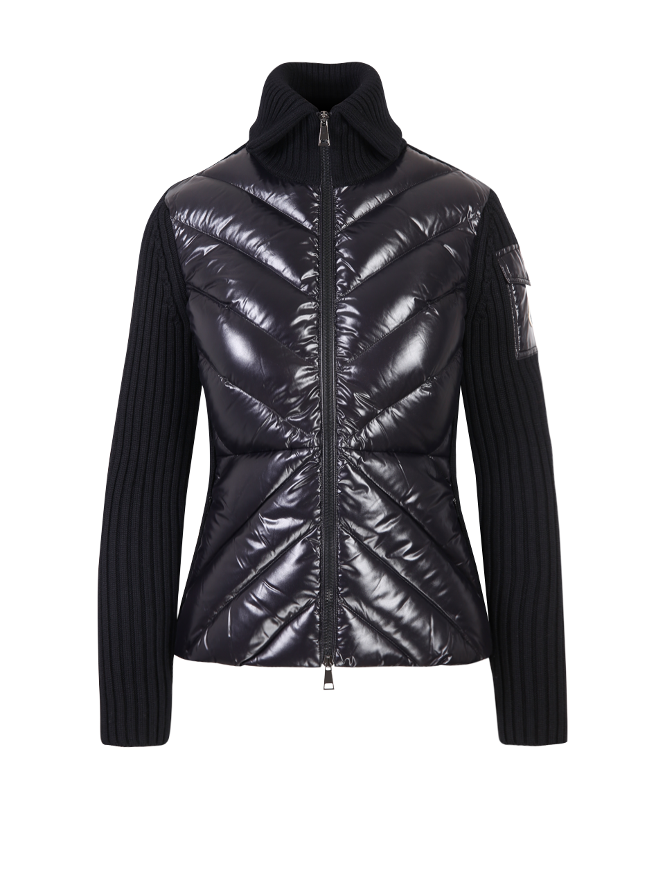 MEN MONCLER BLACK VIRGIN WOOL CARDIGAN